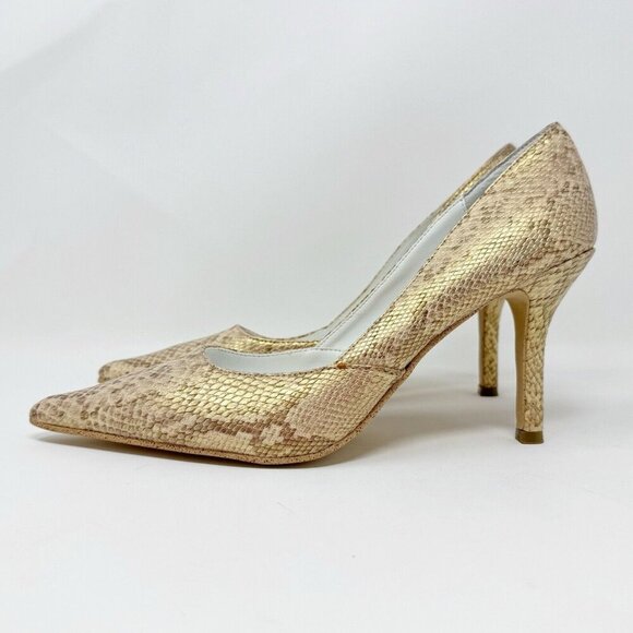 Rampage MARIA Women 8 Snake Skin Heels Pointed Toe Stiletto Metallic‎ Lot of 2 - Picture 2 of 16